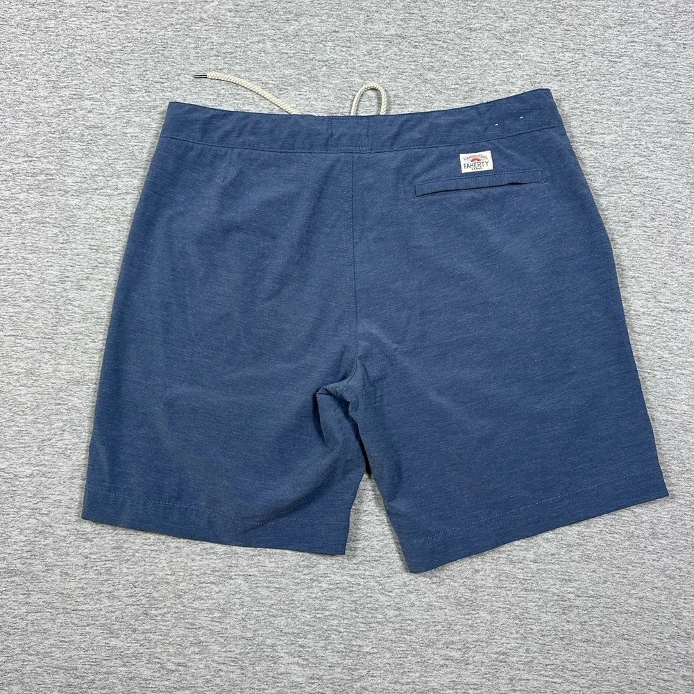 Faherty Shorts Men's Size 35 Blue All Day Hybrid Drawstring Beach Golf Outdoor